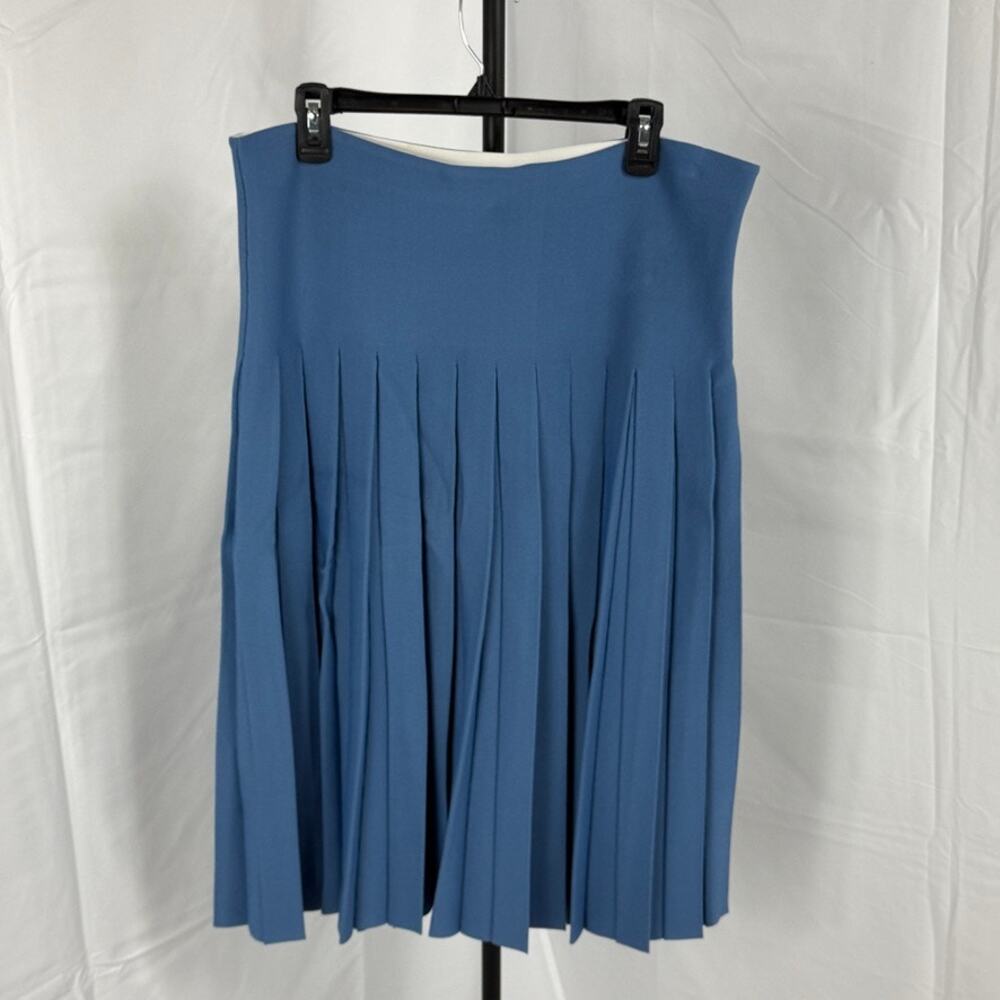 NWT Aleeza Paris Pleated Wonder Skirt In Azure Blue Size 4XL